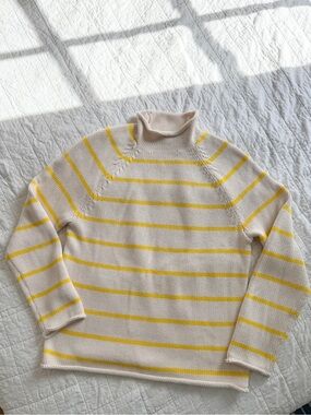 J.Crew 1988 Rollneck Cotton Sweater Stripe
